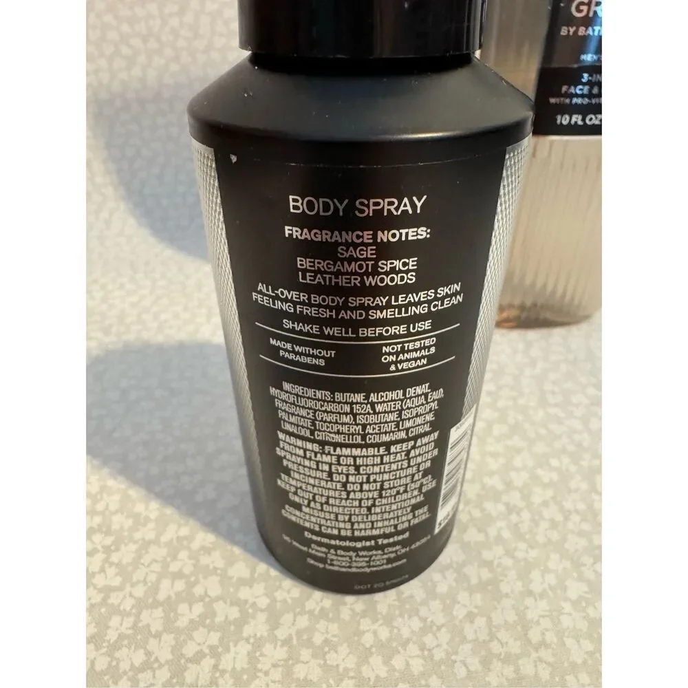 Bath and Body Works Men’s GRAPHITE 3 Piece Set
